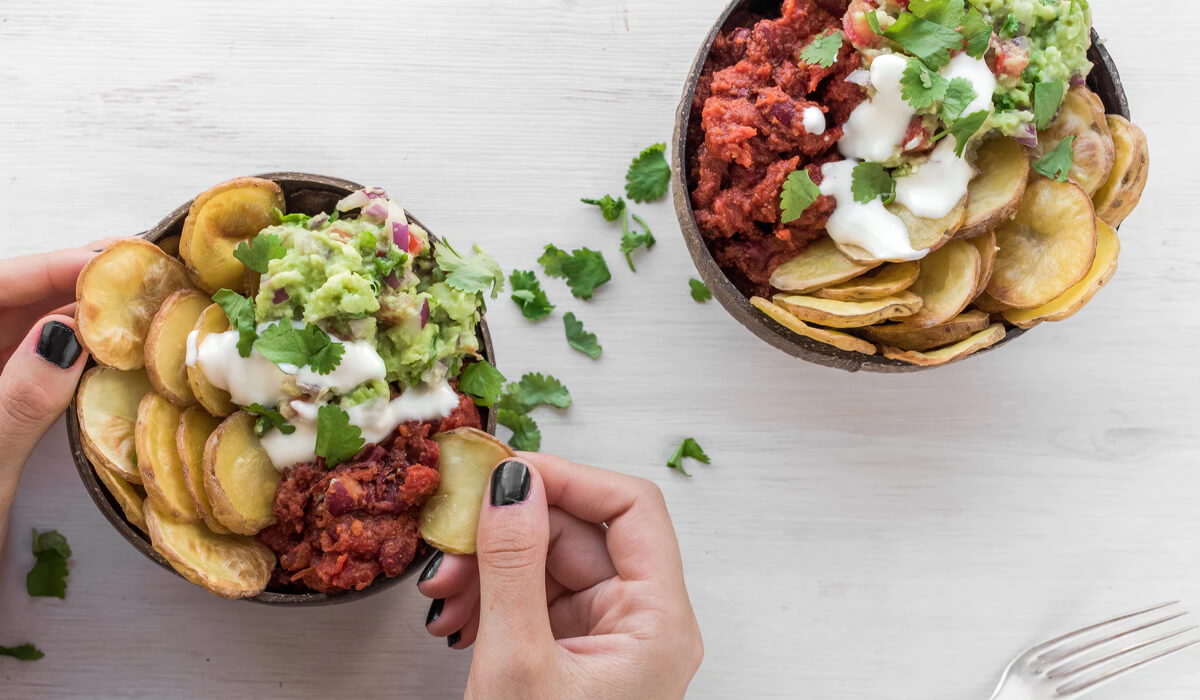Comida vegana y vegetariana